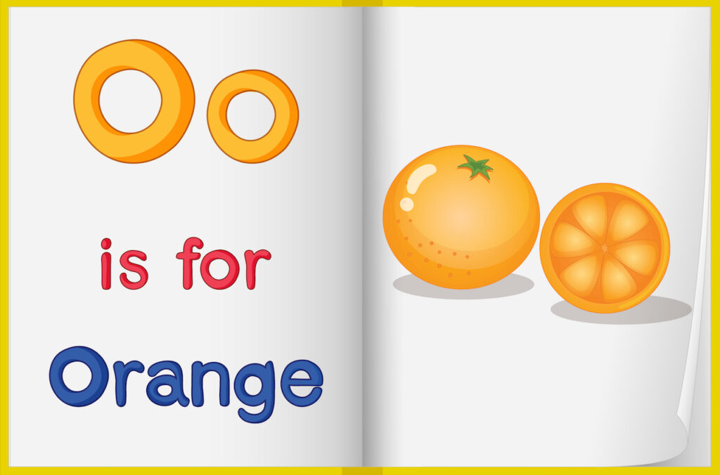 Children learning the sound of the English letter O through a fun and colourful video